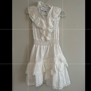Cute white ruffle dress